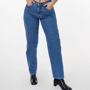 Los Angeles Apparel Dark Medium Wash Relaxed Fit Jean